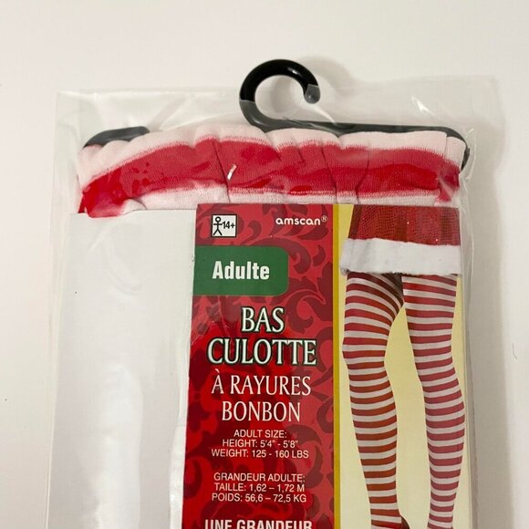 Amscan Adult Candy Stripe Stockings One Size Fits Most Halloween - Picture 9 of 11